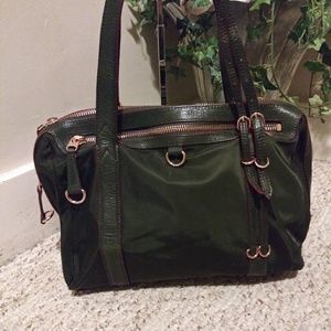 Nearly New MZ Wallace Satchel Deep Green Color